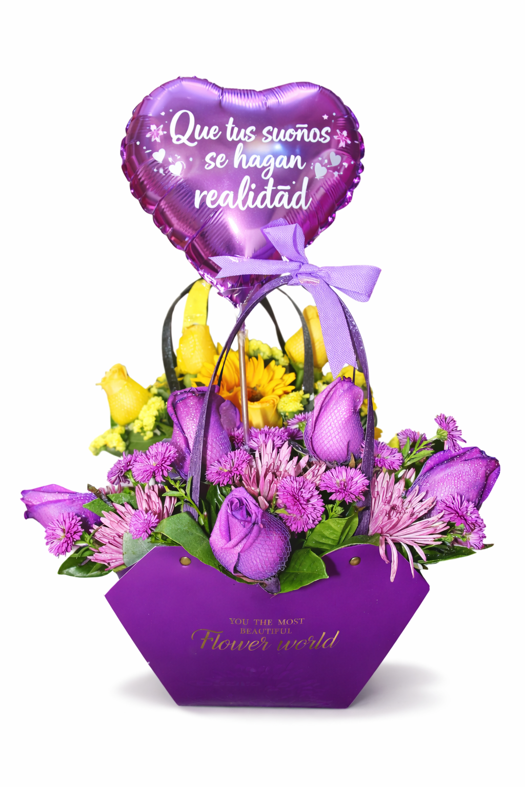 Arreglo Floral Celebración Violeta