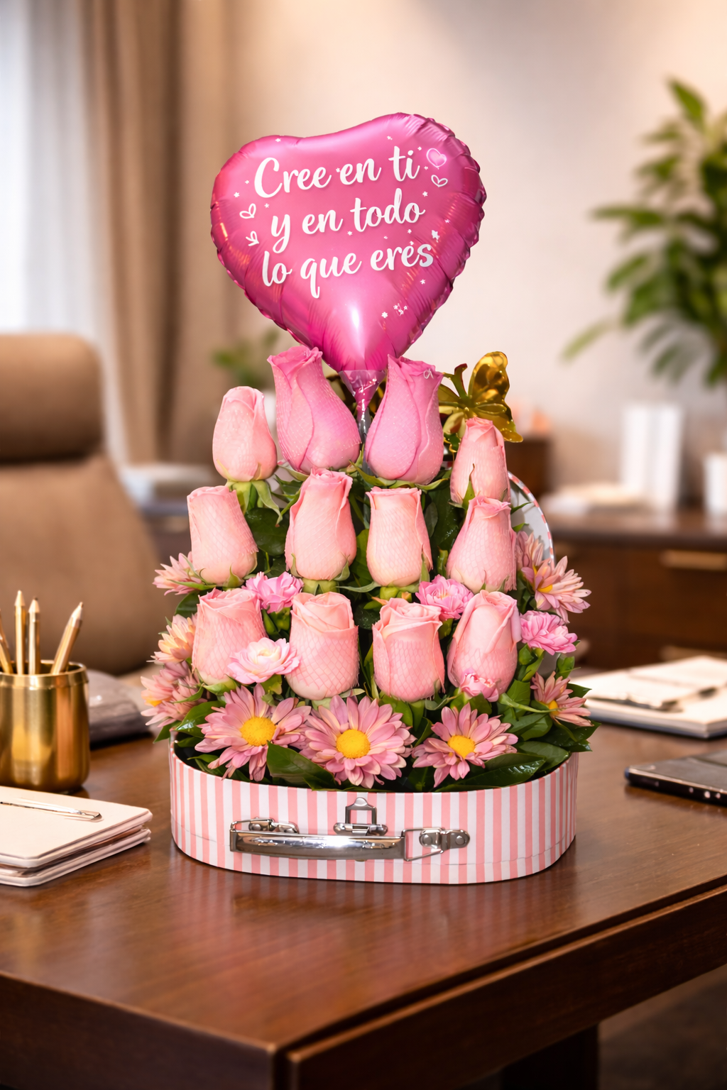 Arreglo Floral Inspiración Rosa