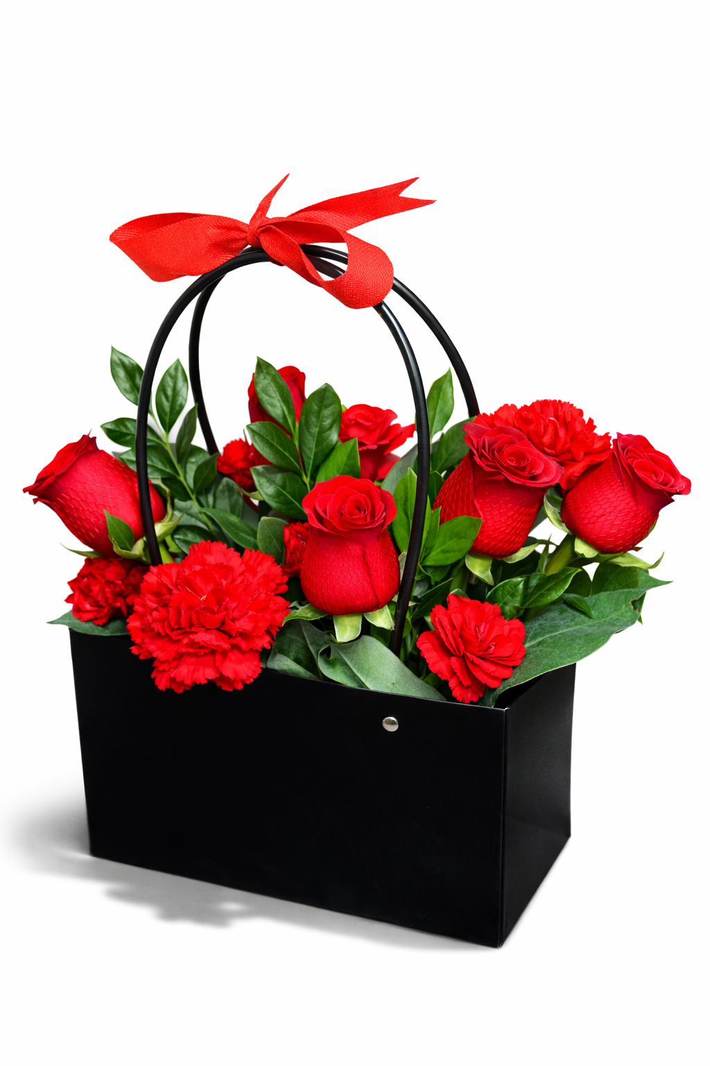 Arreglo Floral Rojo Elegancia Clásica