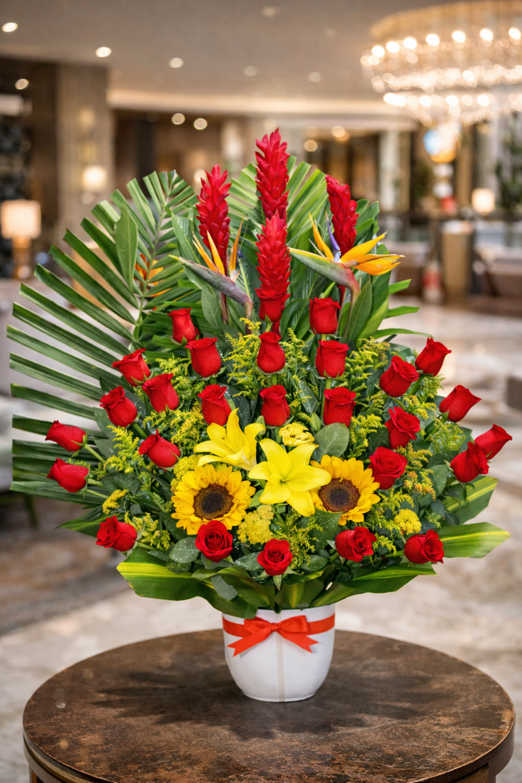 Arreglo Floral Tropical Ejecutivo