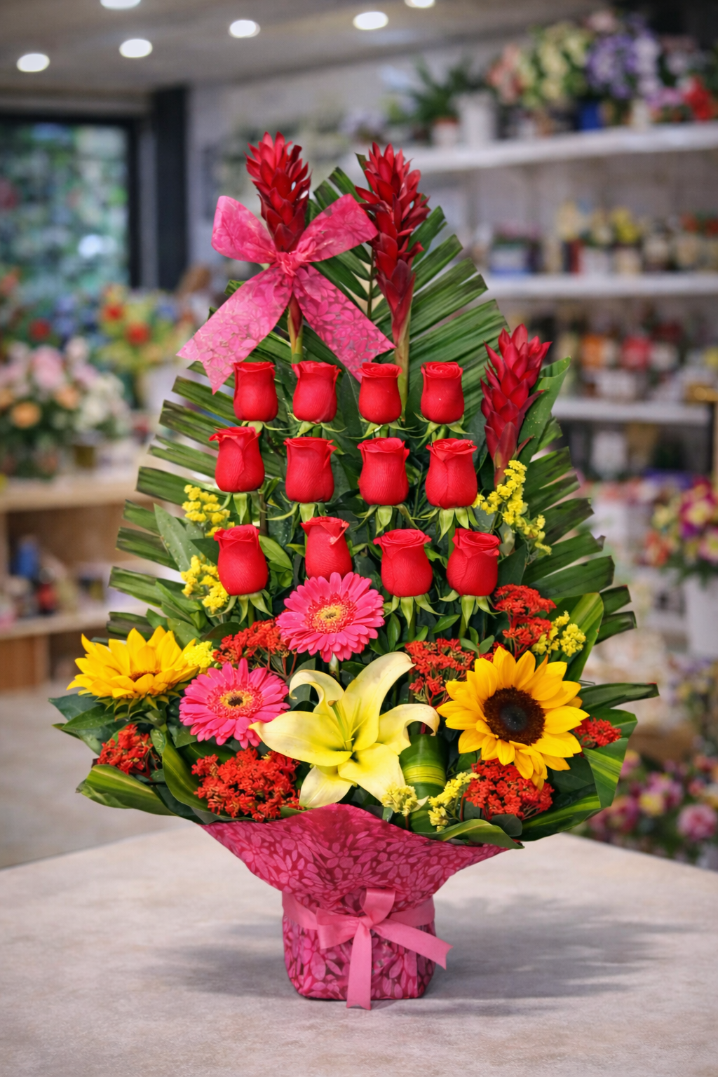 Arreglo Floral Tropical Premium