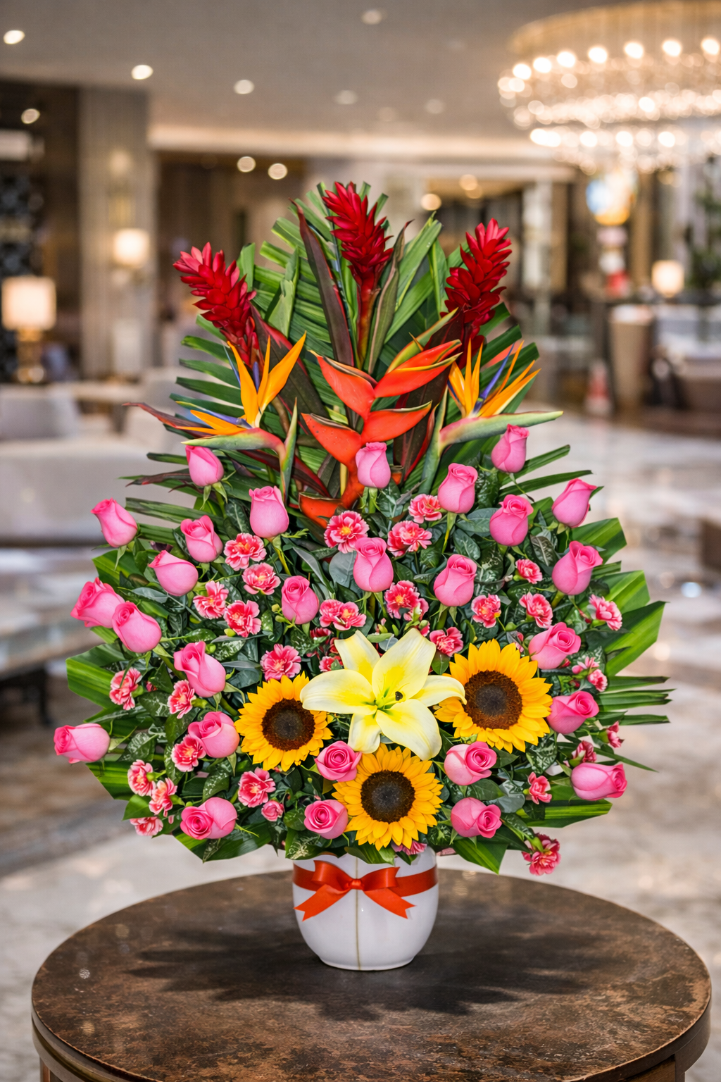 Arreglo Floral Tropical de Lujo