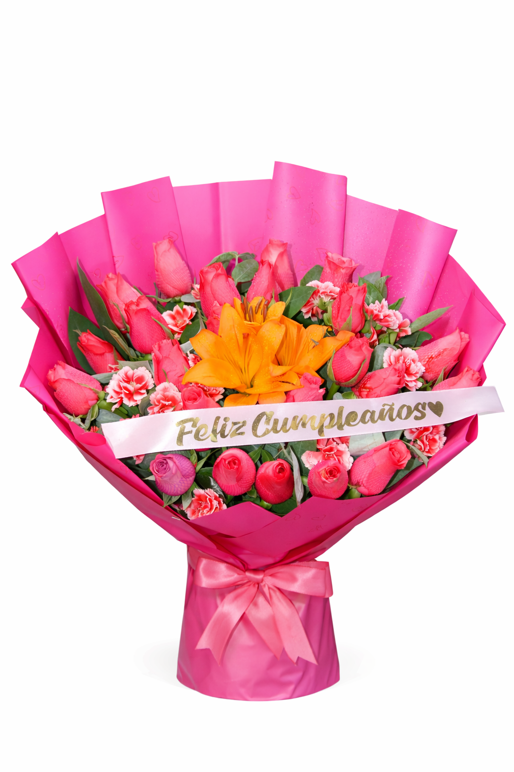 Bouquet Cumpleaños Vibrante con Lirio Central