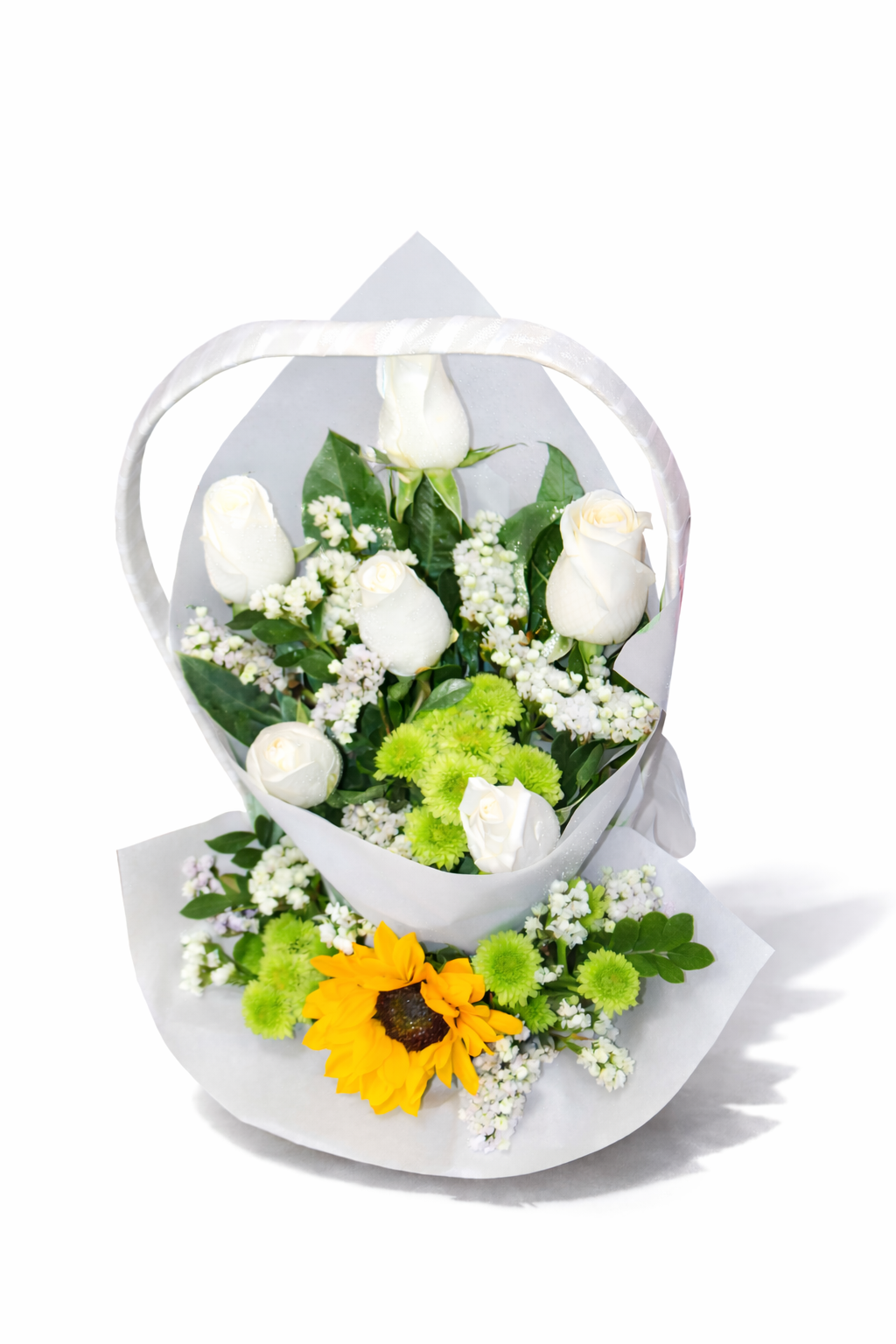 Canasta Floral Luz de Girasol