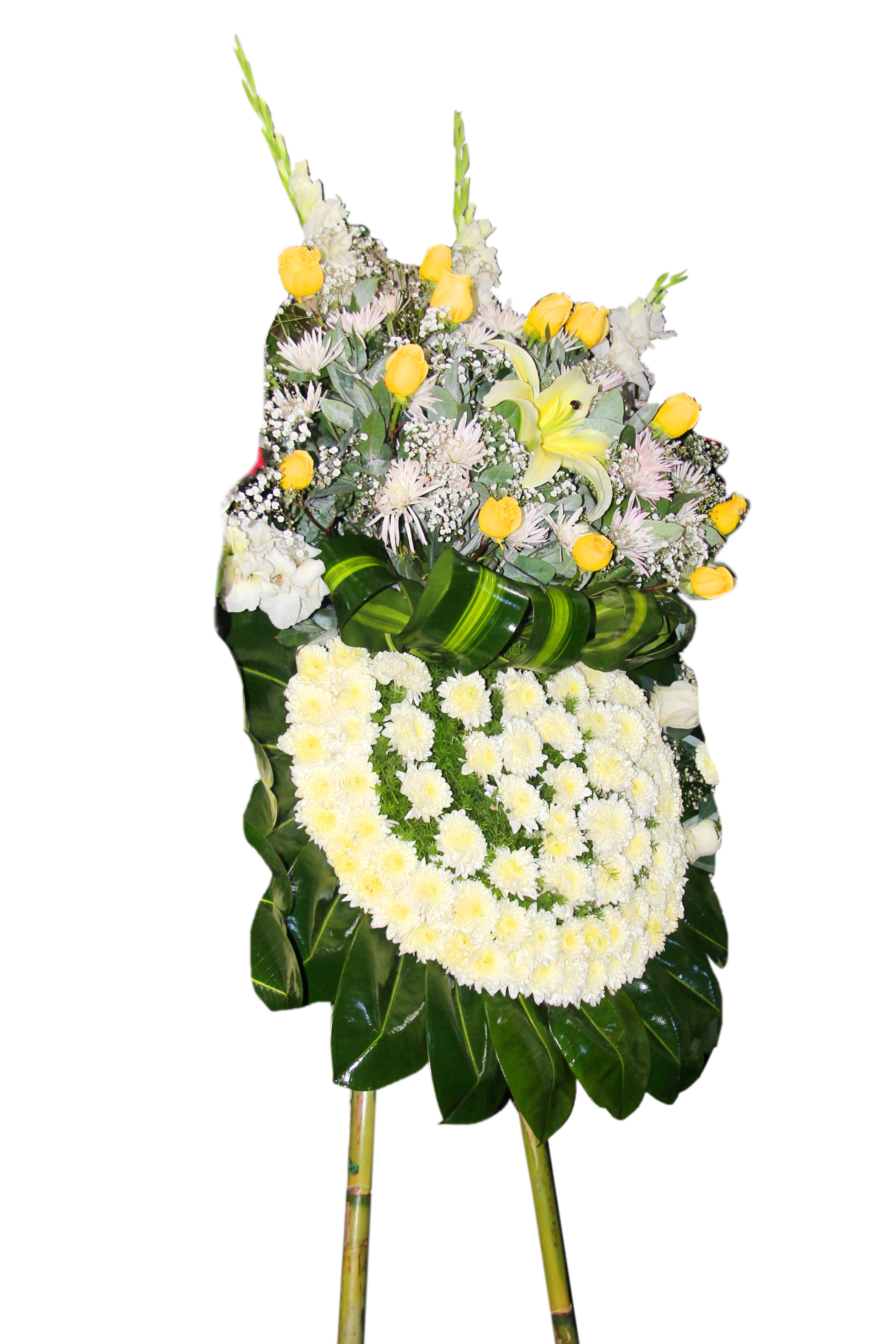 Pedestal Amarillo Elegante