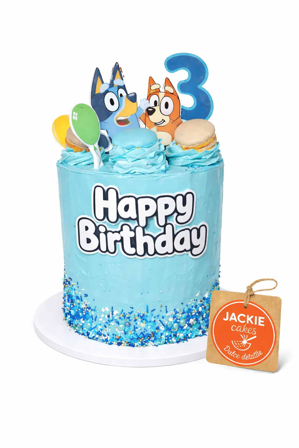 Torta Temática Infantil Estilo Bluey - Preparado a Pedido
