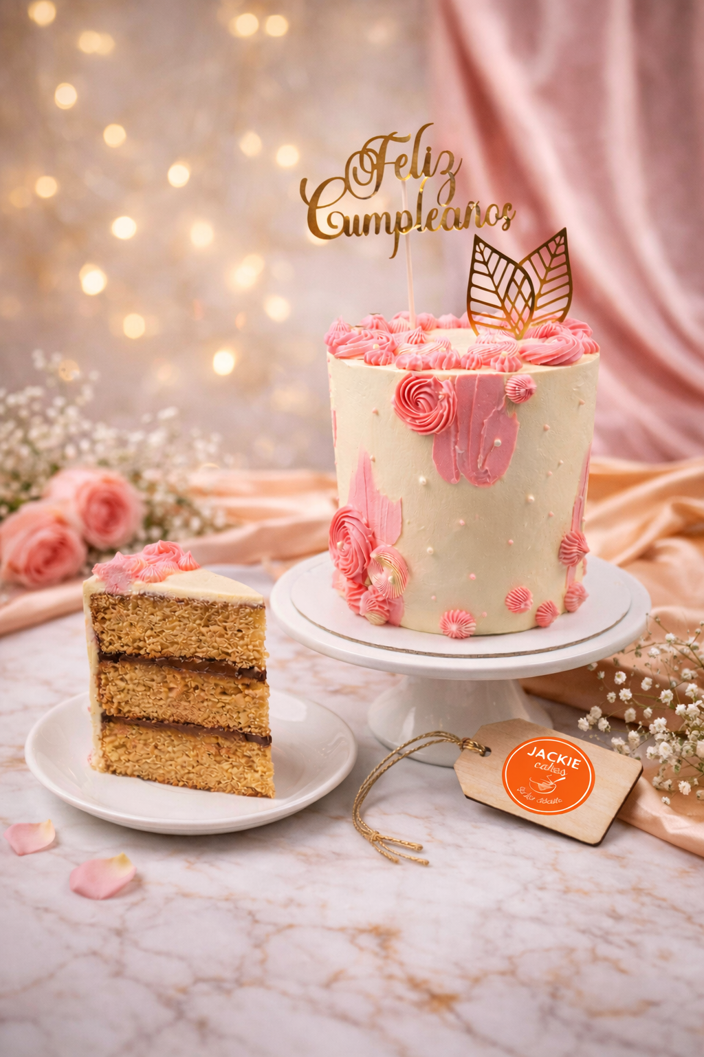 Torta Rosa Celebración