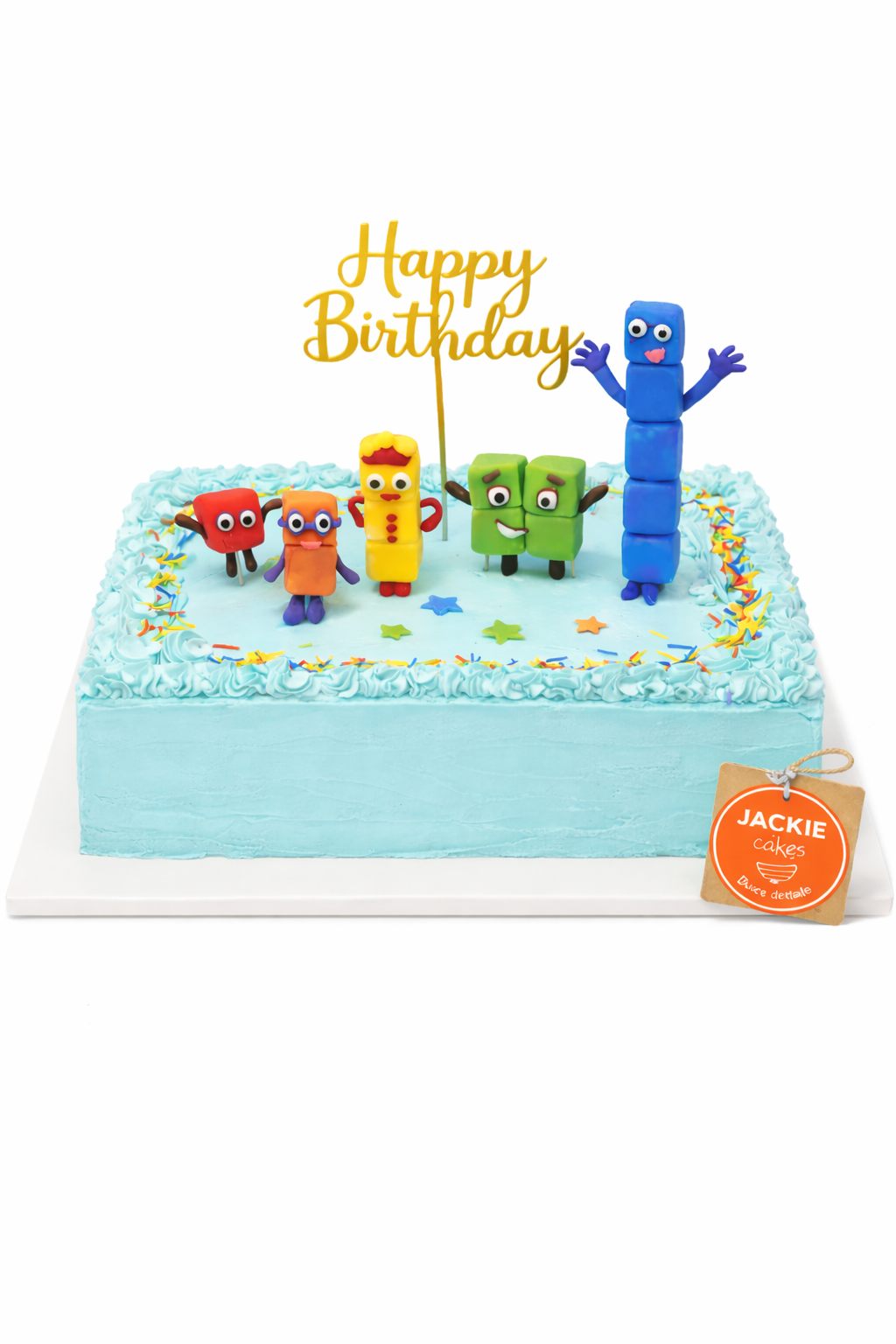 Torta Infantil Temática Number Blocks - Preparado A Pedido