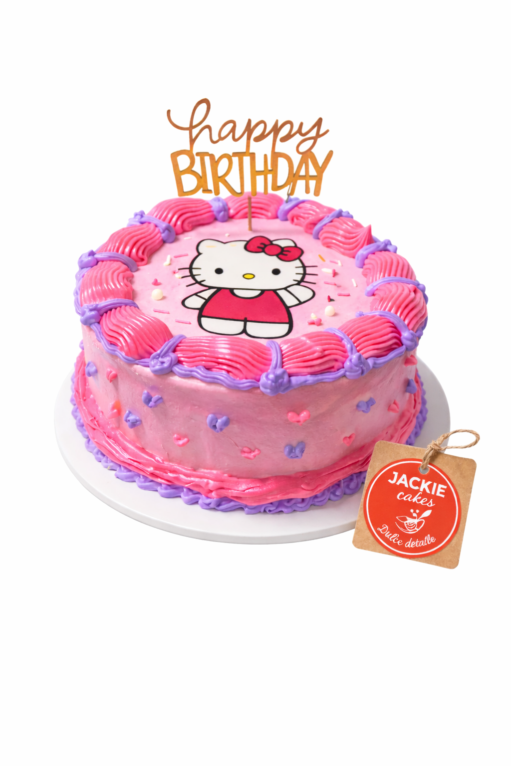 Torta Temática Estilo Hello Kitty - Preparado a Pedido