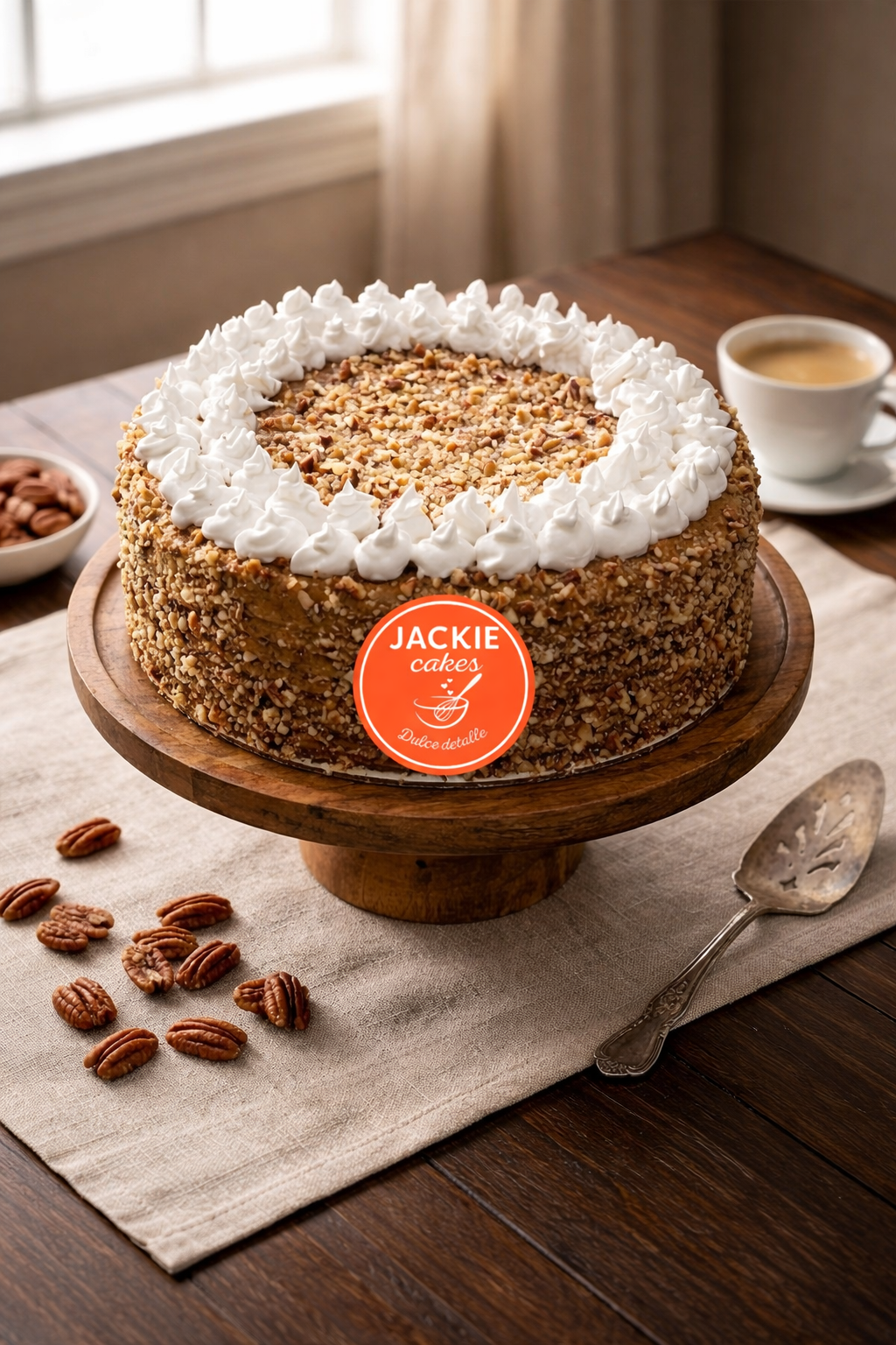 Torta de Nueces con Crema – Jackie Cakes