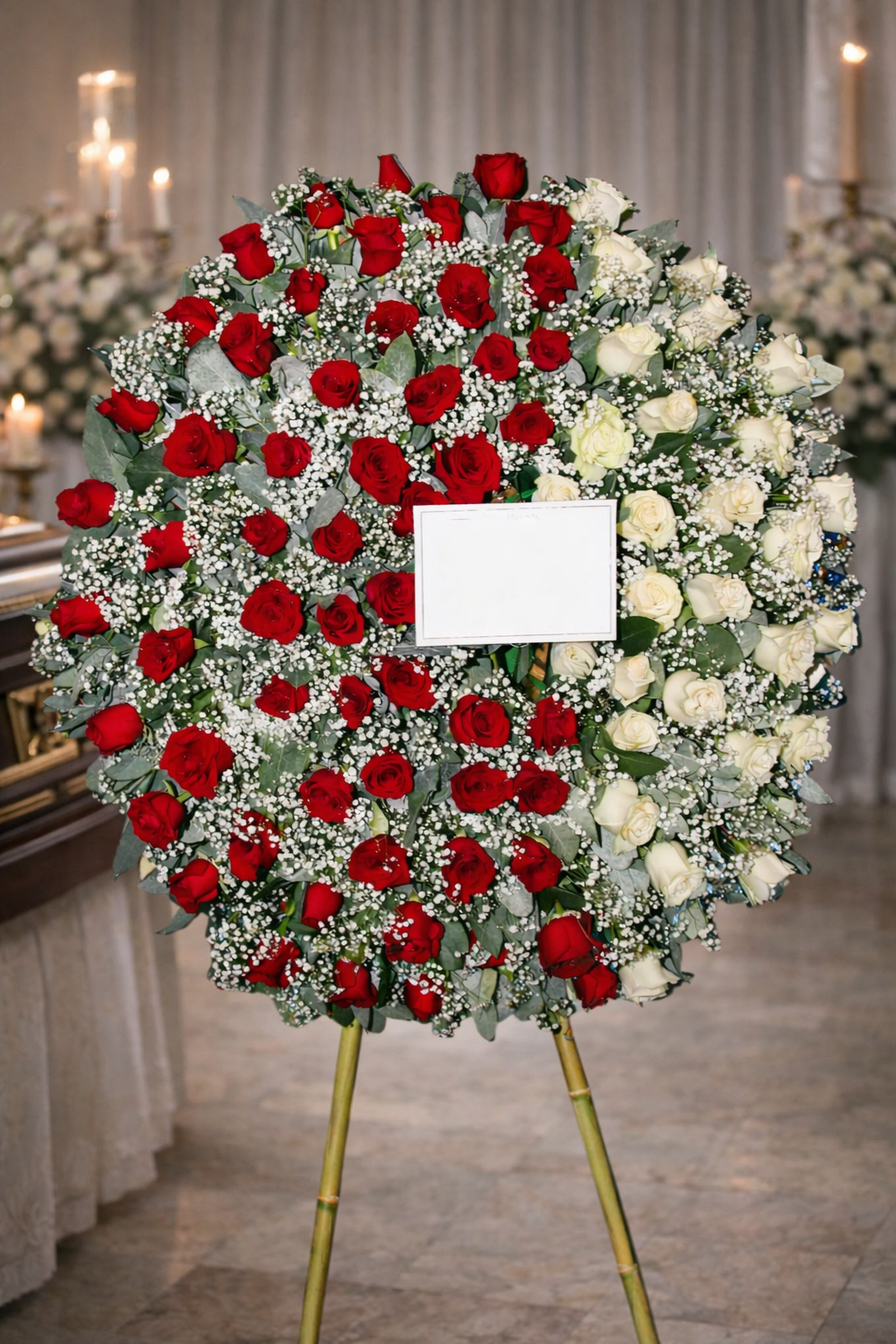 Corona Funeraria Bicolor