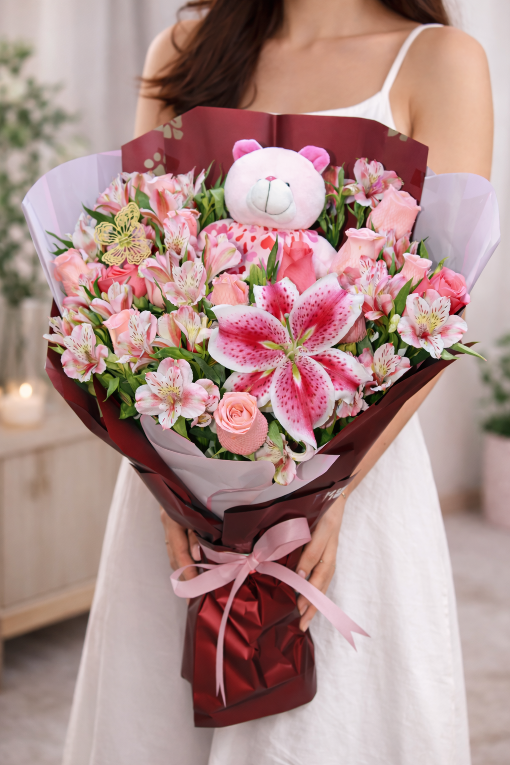 Bouquet Dulce Encanto Rosado