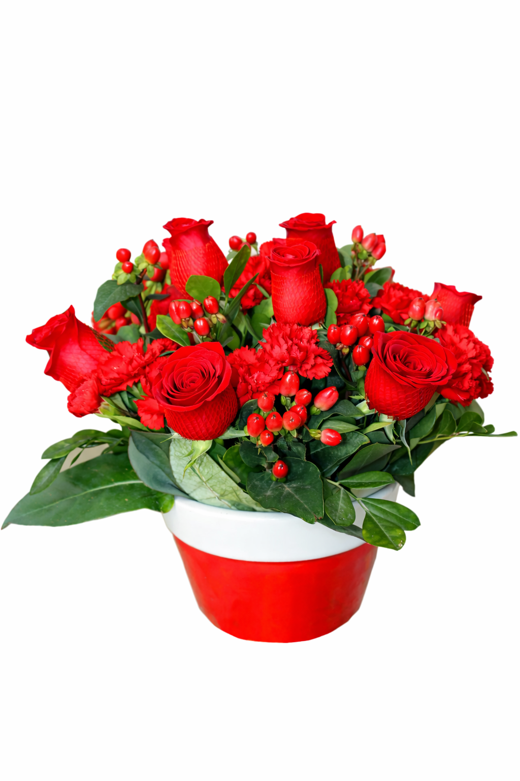 Maceta Floral Rojo Pasión – Intensidad y Elegancia