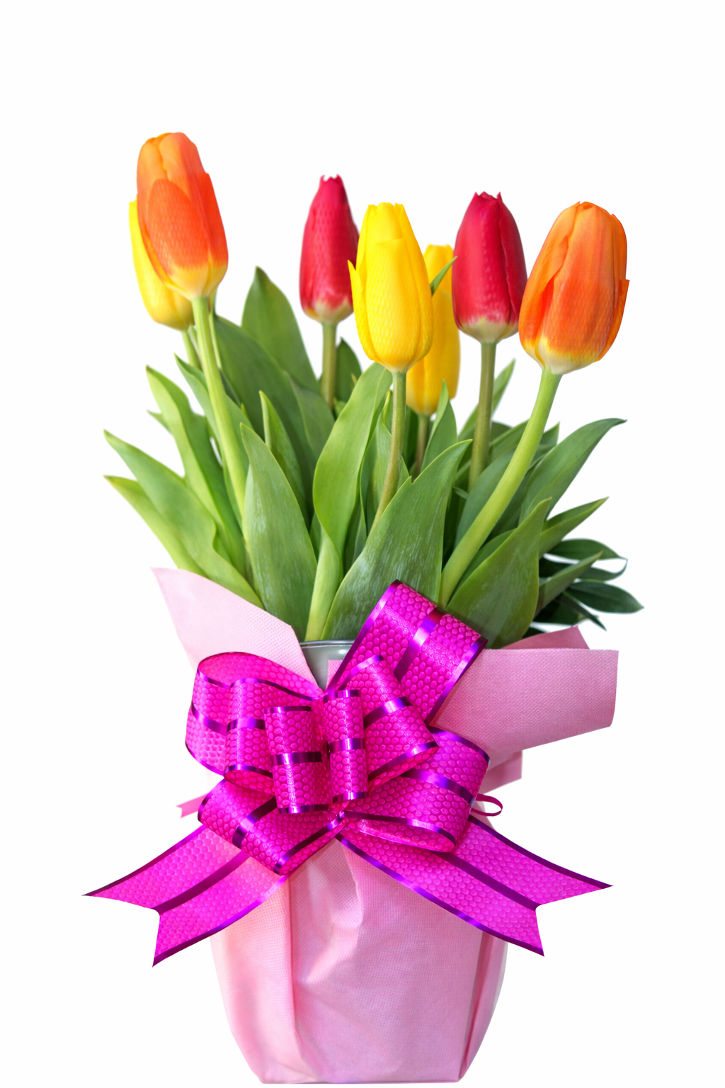 Tulipanes Primavera – Arreglo Colorido y Elegante