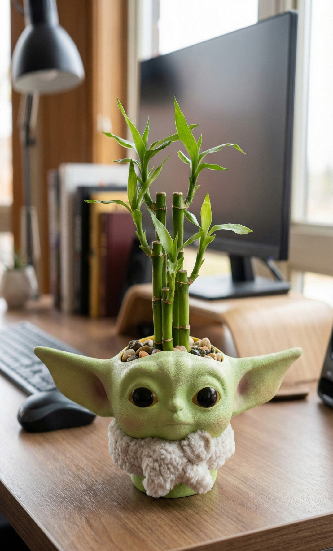 Maceta decorativa "Mini Alien Verde" – Diseño Tierno y Único